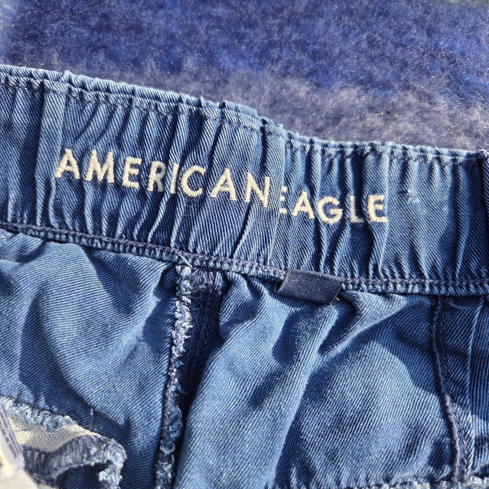 American Eagle Outfitters Women's Dark Blue Jeggings - Elastic Waist
